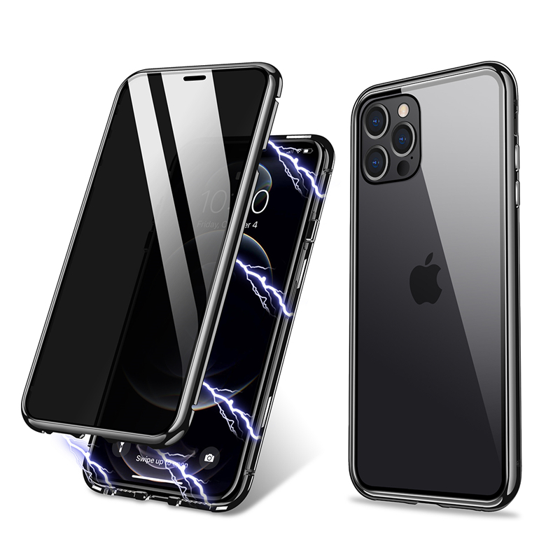 Anti-glare Magnetic Phone Case for iPhone 13 12 Mini 11 Pro Max XR XS 7 8 Plus Privacy Screen Aluminum Alloy Frame Protective Shell Shockproof, Black
Anti-glare Magnetic Phone Case for iPhone 13 12 Mini 11 Pro Max XR XS 7 8 Plus Privacy Screen Aluminum Alloy Frame Protective Shell Shockproof, Black