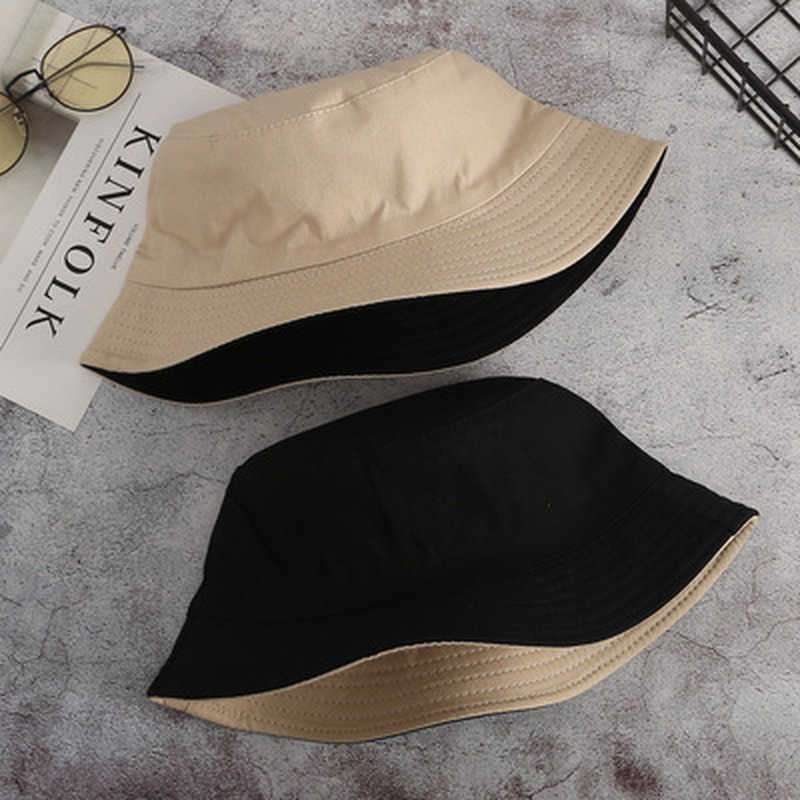 New Fashion Double-sided Wearing Cap Solid Color Bucket Hat Men Women Cotton Flat Sun Hat Reversible Fisherman Hat Winter Warm Bucket Cap, Blue black
New Fashion Double-sided Wearing Cap Solid Color Bucket Hat Men Women Cotton Flat Sun Hat Reversible Fisherman Hat Winter Warm Bucket Cap, Blue black