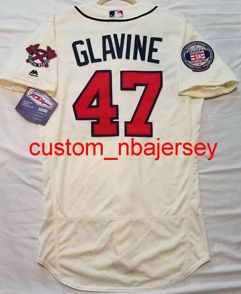 Custom ATLANTA FLEX BASE TOM GLAVINE Jersey Stitched Add Any Name Number -6XL Men Women Youth Baseball Jersey, Ivory
Custom ATLANTA FLEX BASE TOM GLAVINE Jersey Stitched Add Any Name Number -6XL Men Women Youth Baseball Jersey, Ivory