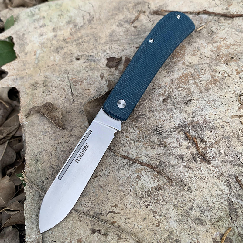 Tunafire Folding Knife 440C Steel linen fiber Handle Bearing system Camping Hunting Outdoor Pocket knives
Tunafire Folding Knife 440C Steel linen fiber Handle Bearing system Camping Hunting Outdoor Pocket knives