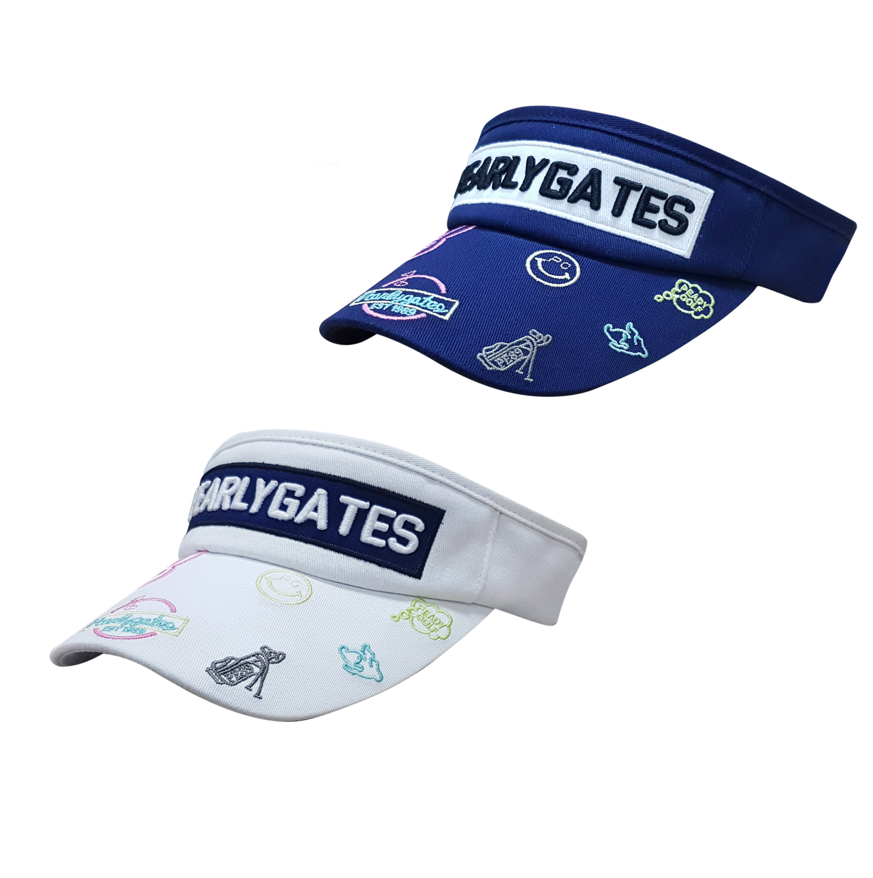 Spring Summer Unisex PG Golf Hat Dlack and White Color Embroidered Baseball Caps Outdoor Sports Leisure peaked Cap