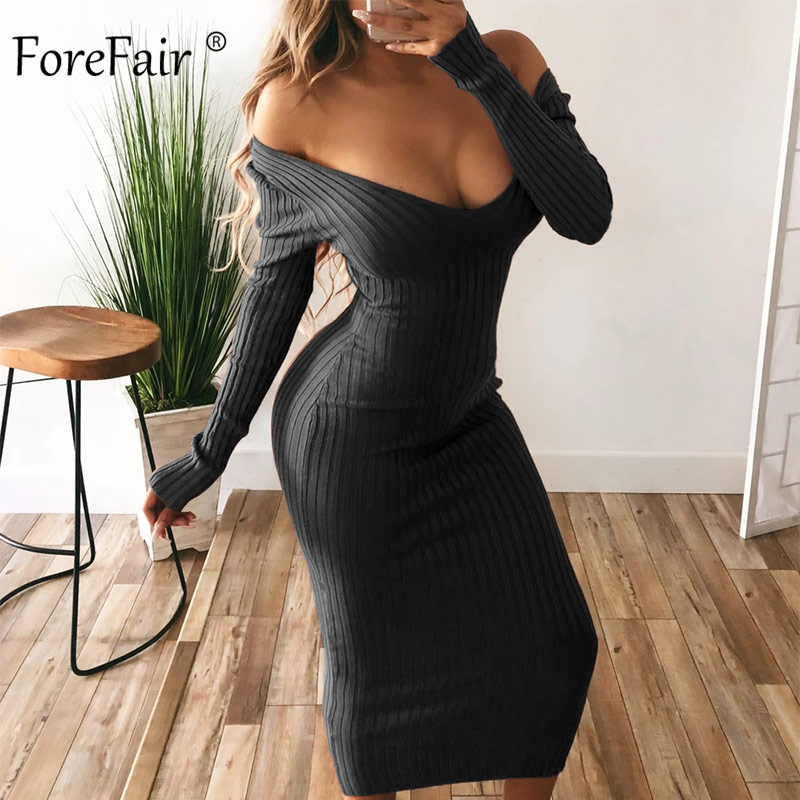 2021long sleeve v neck bodycon ribbed knit dress women autumn winter solid slim midi women dress, Black;gray
2021long sleeve v neck bodycon ribbed knit dress women autumn winter solid slim midi women dress, Black;gray