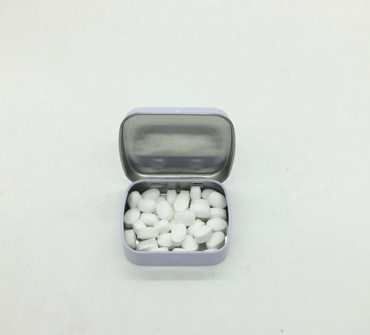 200pcs/lot Mini Tin Box Gift Box/mint Metal Box White Rectangle Plain Metal Tin Storage Boxes Wholesale