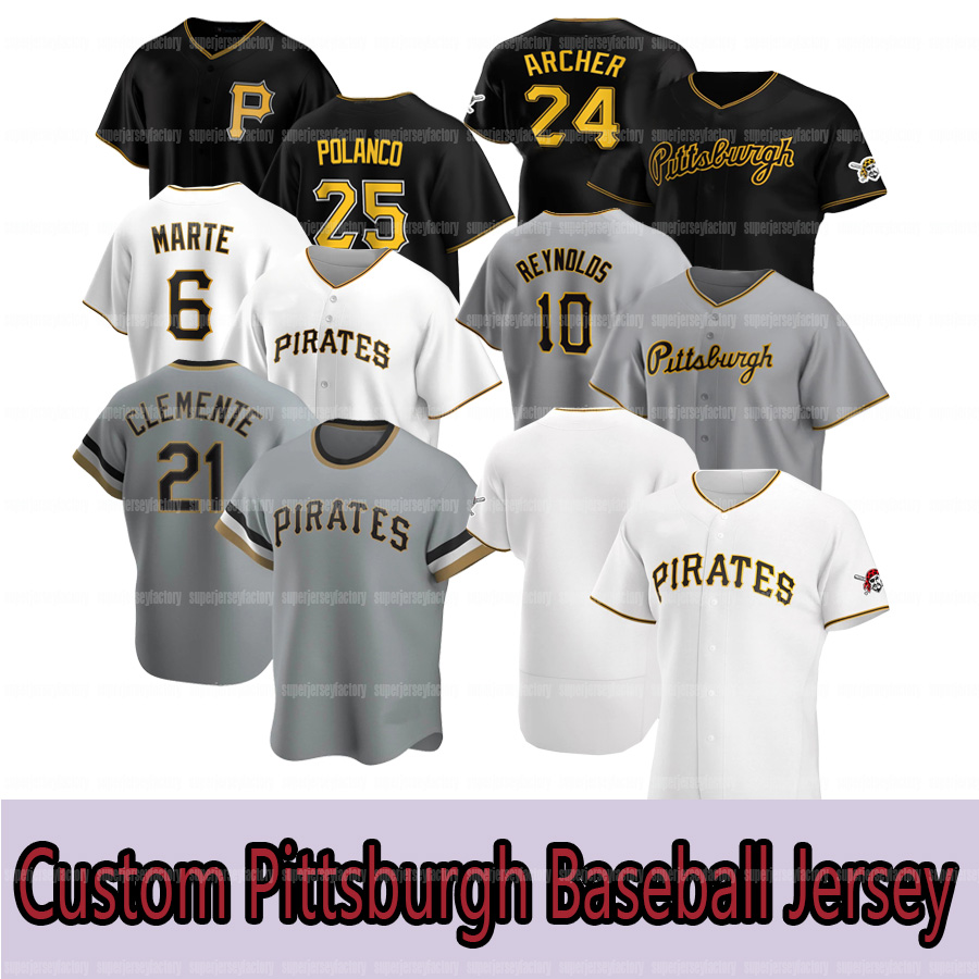 Bryan Reynolds 2021 Pittsburgh Anthony Alford Chris Archer Roberto Clemente Gregory Polanco Anthony Alford Kevin Newman Erik Gonzalez Adam Frazier Chad Kuhl, Youth/coolbase white
Bryan Reynolds 2021 Pittsburgh Anthony Alford Chris Archer Roberto Clemente Gregory Polanco Anthony Alford Kevin Newman Erik Gonzalez Adam Frazier Chad Kuhl, Youth/coolbase white