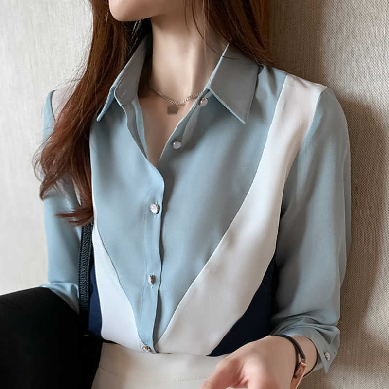 Autumn Long Sleeve Chiffon Blouse Shirt Blouse Women Blusas Mujer De Moda Turn Down Collar Office Blouse Women Shirts D629 210602, As picture
Autumn Long Sleeve Chiffon Blouse Shirt Blouse Women Blusas Mujer De Moda Turn Down Collar Office Blouse Women Shirts D629 210602, As picture