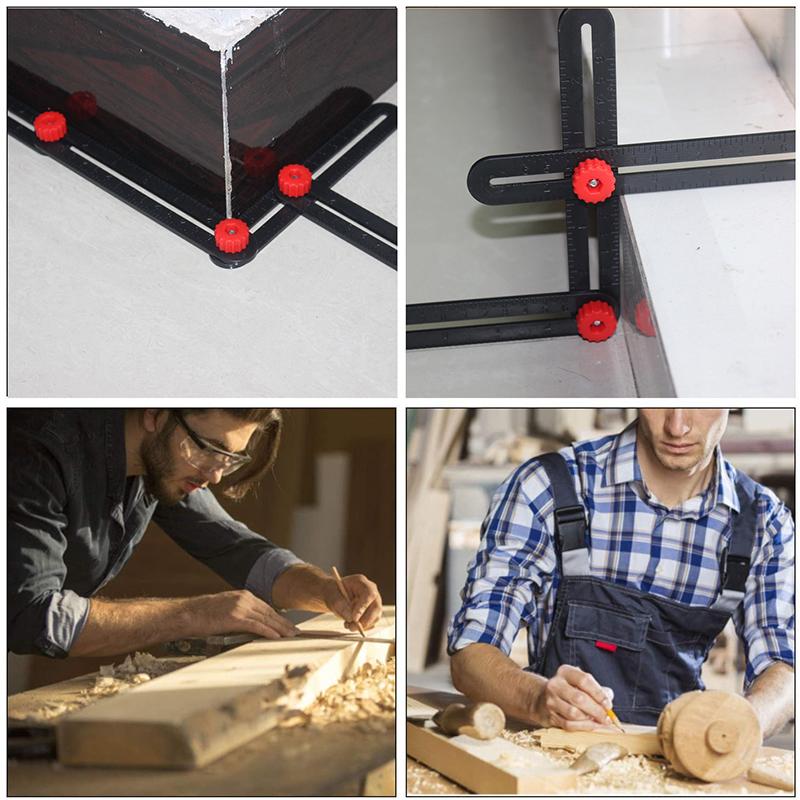 Counters Multi Angle Measuring Ruler 6-fold Ceramic Tile Hole Drill Guide Tool Universal Locator Finder Measurement INTE99
Counters Multi Angle Measuring Ruler 6-fold Ceramic Tile Hole Drill Guide Tool Universal Locator Finder Measurement INTE99