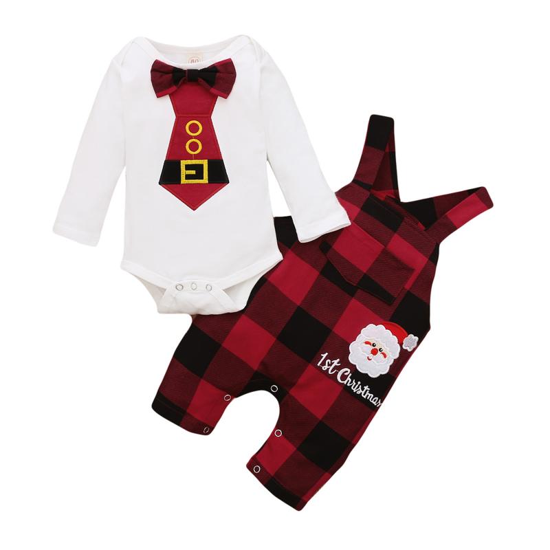 Clothing Sets 0-12M Born Infant Baby Boy My 1st Christmas Clothes Set Bow Rompers Plaid Jumpsuit Overalls Outfits Xmas Costume, As pic
Clothing Sets 0-12M Born Infant Baby Boy My 1st Christmas Clothes Set Bow Rompers Plaid Jumpsuit Overalls Outfits Xmas Costume, As pic