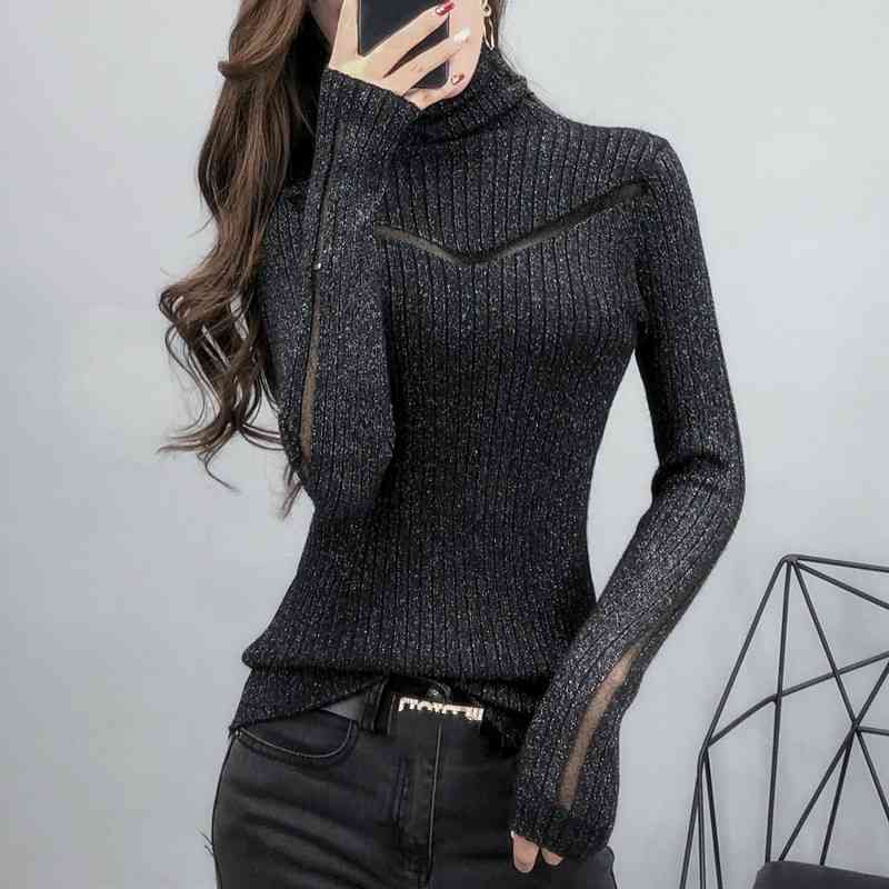 Winter Women' Knitted Pullovers Sweater Fashion Turtleneck Women Slim Knit Full Sleeve Korean Sweaters Casual Tops 210603, Blue
Winter Women' Knitted Pullovers Sweater Fashion Turtleneck Women Slim Knit Full Sleeve Korean Sweaters Casual Tops 210603, Blue