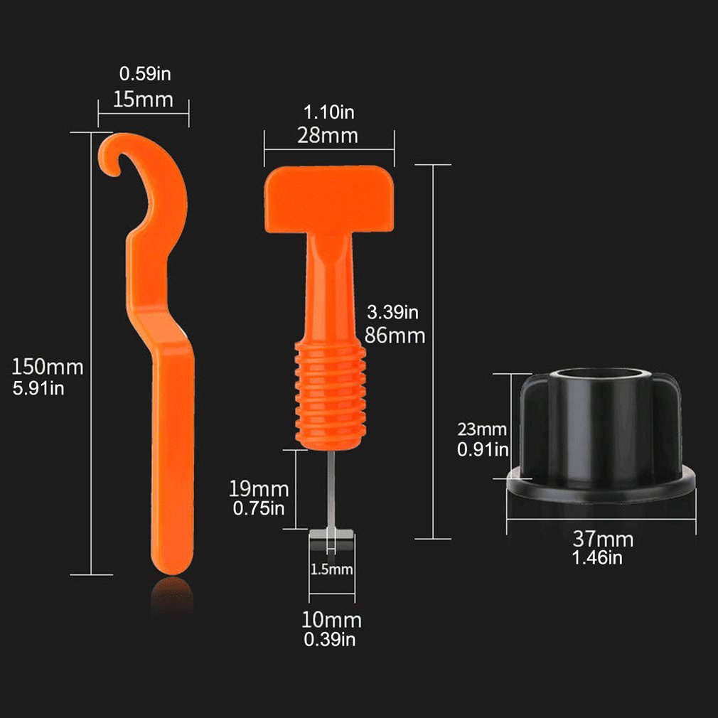 50Pcs Level Wiggen Tile Spacers Tile Leveling System Leveler Tool Kit Floating Tiles Wall Tiles Spacer Carrelage Locator Spacers Tang