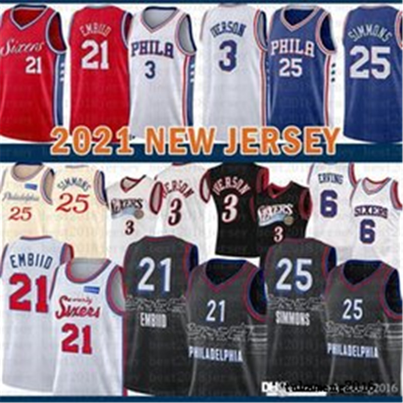 2021 top Basketball Jersey Mens 76er jersey Allen 3 Iverson Joel 21 Embiid Ben 25 Simmons Julius 6 Erving Multi MENS, 2021-jersey
2021 top Basketball Jersey Mens 76er jersey Allen 3 Iverson Joel 21 Embiid Ben 25 Simmons Julius 6 Erving Multi MENS, 2021-jersey