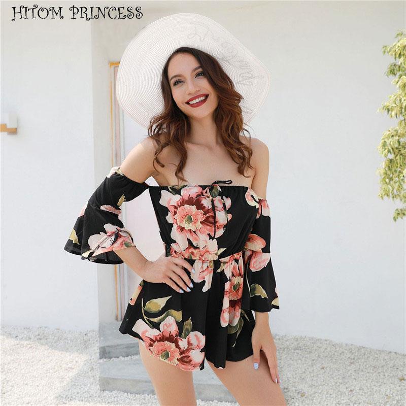 women's jumpsuits & rompers hitom princess off shoulder casual women playsuit slash neck floral short jumpsuit romper beach bohemian ov, Black;white
women's jumpsuits & rompers hitom princess off shoulder casual women playsuit slash neck floral short jumpsuit romper beach bohemian ov, Black;white