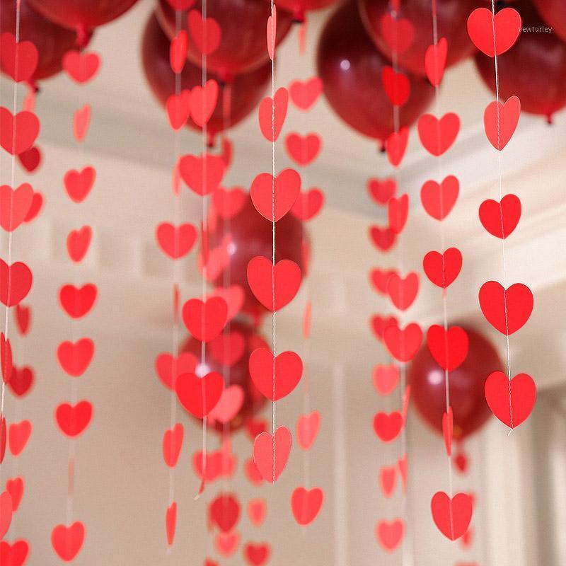 Hearts Wedding Garland Red Paper String Banner DIY Valentines Day Hanging Curtain Love Room Layout Decoration 5M Party
Hearts Wedding Garland Red Paper String Banner DIY Valentines Day Hanging Curtain Love Room Layout Decoration 5M Party