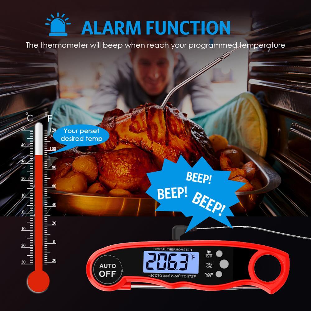 Oria thermometer of digital foods cooks thermometer meat milk cooks barbecue probe electronic oven tools dwaterproof water kitchen