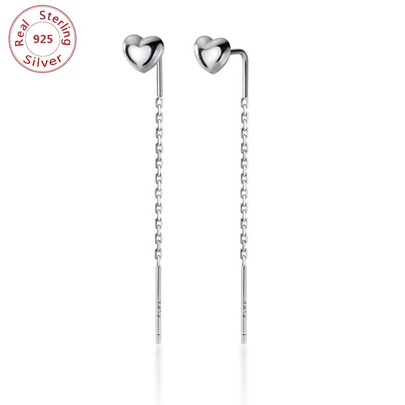 Dangle & Chandelier 925 Sterling Silver Romantic Drop Earrings Heart Tassel Wedding Jewelry Long Trendy
Dangle & Chandelier 925 Sterling Silver Romantic Drop Earrings Heart Tassel Wedding Jewelry Long Trendy