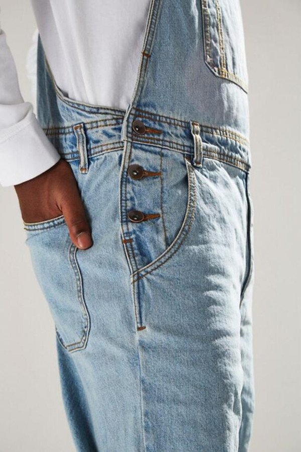 Fashion Mens Ripped Jeans Jumpsuits Street Distressed Hole Denim Bib Overalls For Man Suspender Pants trousers Size S-3XL