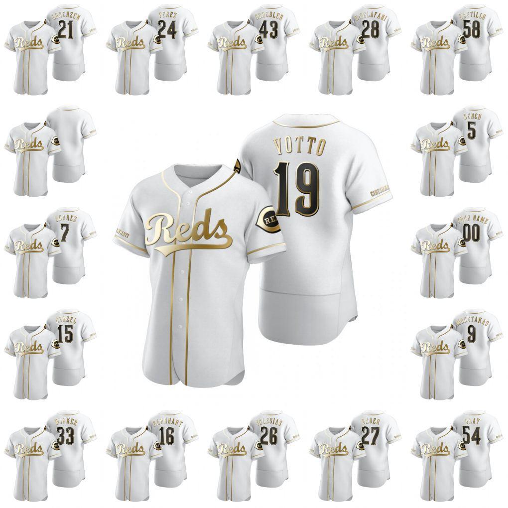 Cincinnati Men Red #5 Johnny Bench 7 Eugenio Suarez 27 Trevor Bauer 19 Joey Votto Custom Women Youth Authentic Golden Edition Jersey, Blue;black
Cincinnati Men Red #5 Johnny Bench 7 Eugenio Suarez 27 Trevor Bauer 19 Joey Votto Custom Women Youth Authentic Golden Edition Jersey, Blue;black