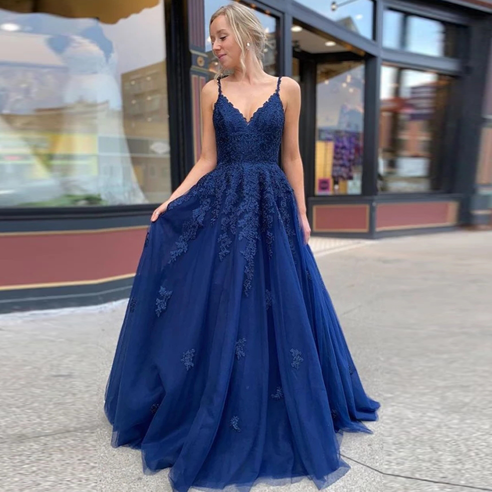 Navy Blue Mother of Bride Dresses for Wedding Party Sexy Backless Spaghetti Straps Lace Tulle A Line Evening Prom Gowns Custom Size
Navy Blue Mother of Bride Dresses for Wedding Party Sexy Backless Spaghetti Straps Lace Tulle A Line Evening Prom Gowns Custom Size