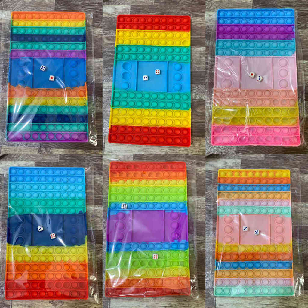 Super Large Size Rainbow Pioneer Chessboard Press fidget Toys Children's Parent-child Push Poppers Bubbles Silicone Tabletop Toy Game G91APNC 
Super Large Size Rainbow Pioneer Chessboard Press fidget Toys Children's Parent-child Push Poppers Bubbles Silicone Tabletop Toy Game G91APNC