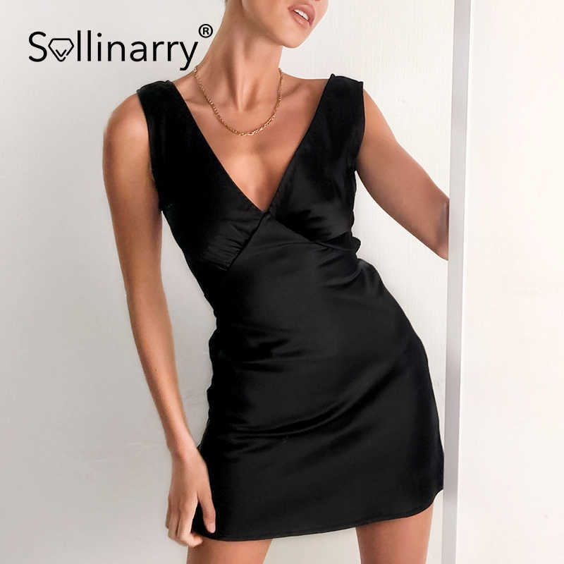 Sollinarry Deep v-neck elegant satin dress summer Solid sleeveless party dresses ladies Sexy short robe woman dresses 210709, White
Sollinarry Deep v-neck elegant satin dress summer Solid sleeveless party dresses ladies Sexy short robe woman dresses 210709, White