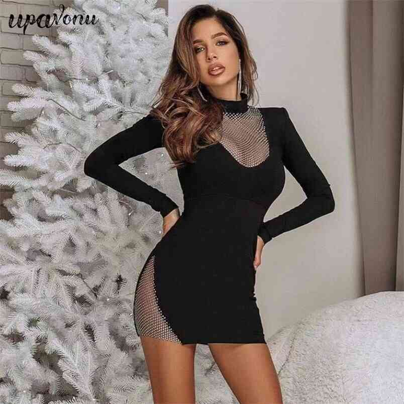 Free Women's Black Bandage Dress Sexy O-neck Long Sleeve Mesh Bodycon Club Party Mini Vestido 210524
Free Women's Black Bandage Dress Sexy O-neck Long Sleeve Mesh Bodycon Club Party Mini Vestido 210524
