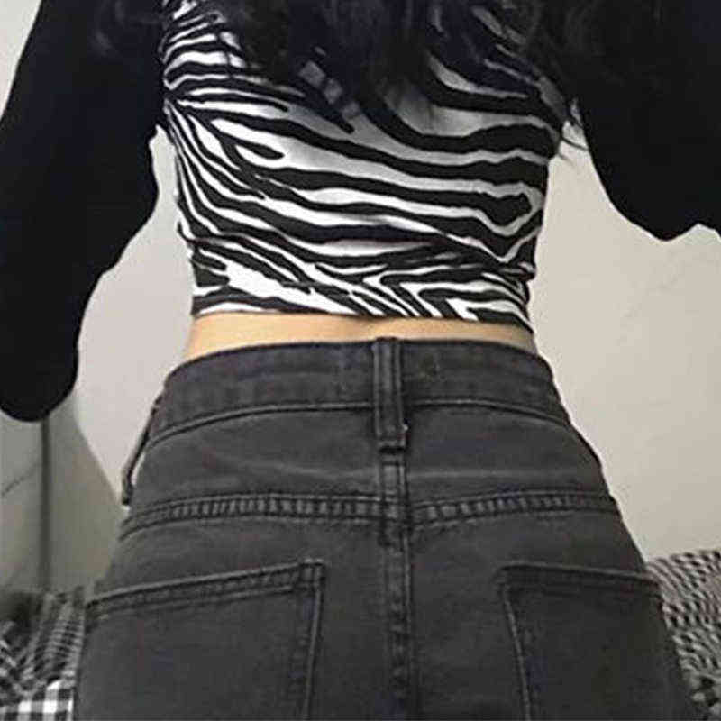 Women Jeans Vintage Adjustable High Waist BF Oversize Wide Leg Trousers Summer Baggy All-match Streetwear Retro Chic 211129