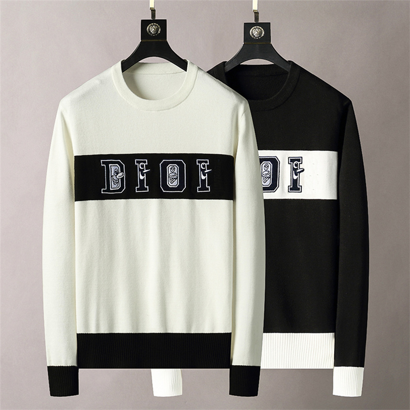 21SS Mens Women Sweaters high-end design Fitted Style Warm Top Knitted Cotton Blended O-Neck letter printing slim fit fashion, Black
21SS Mens Women Sweaters high-end design Fitted Style Warm Top Knitted Cotton Blended O-Neck letter printing slim fit fashion, Black