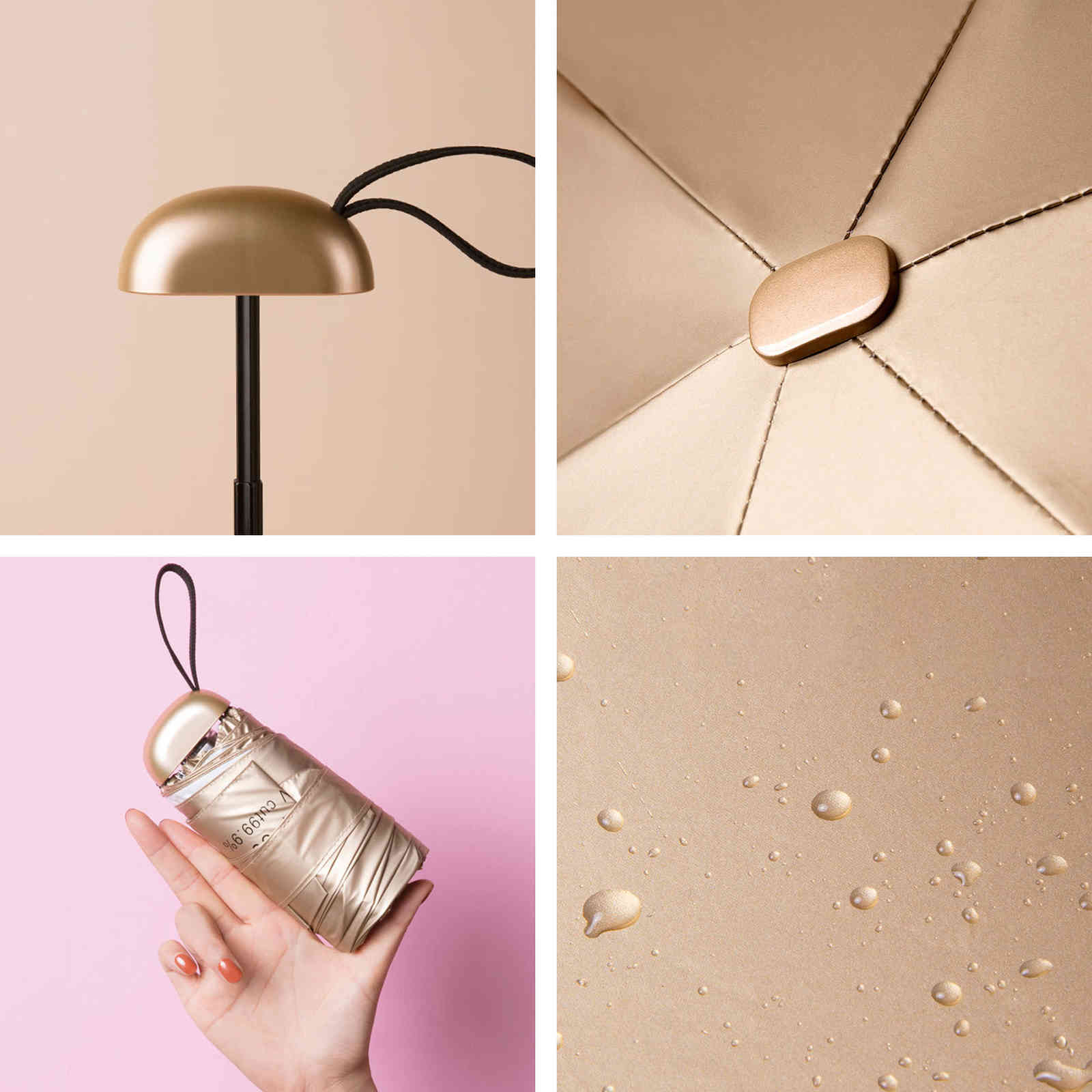 Mini Pocket Rain Women Anti UV Silver Coating Small Sun Girls Travel Cute Umbrella 6 Ribs Parasol 210320