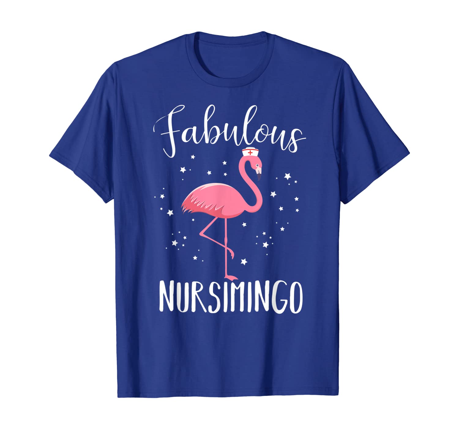fabulous nursimingo pink flamingo funny nurse gift t-shirt, White;black