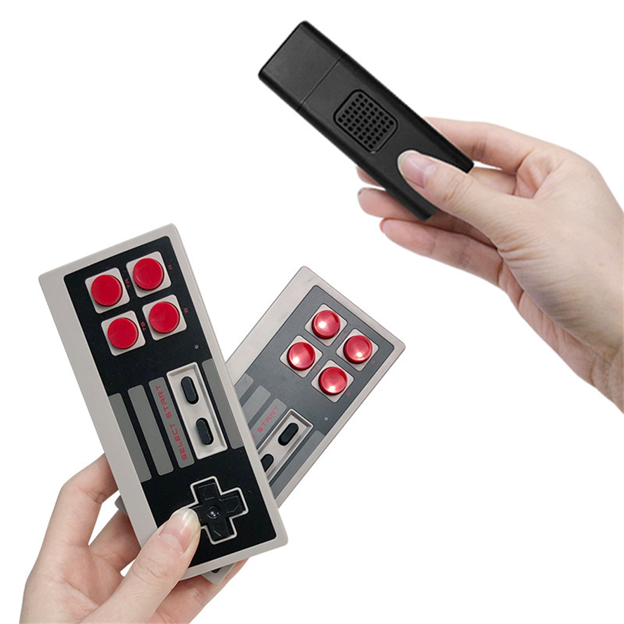 U-01 USB TV Game Console Stick 8 Bit 2.4G Wireless Controller Gamepads Bulit-620-in Classic Video Games Player