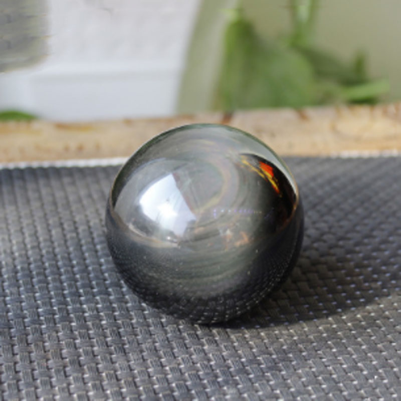 Double Rainbow Eyes Black Obsidian Natural Sphere Ball Healing Crystal Gemstone Quartz Figurine with Stand ( 40-80mm / 1.57-3.15inch )
Double Rainbow Eyes Black Obsidian Natural Sphere Ball Healing Crystal Gemstone Quartz Figurine with Stand ( 40-80mm / 1.57-3.15inch )