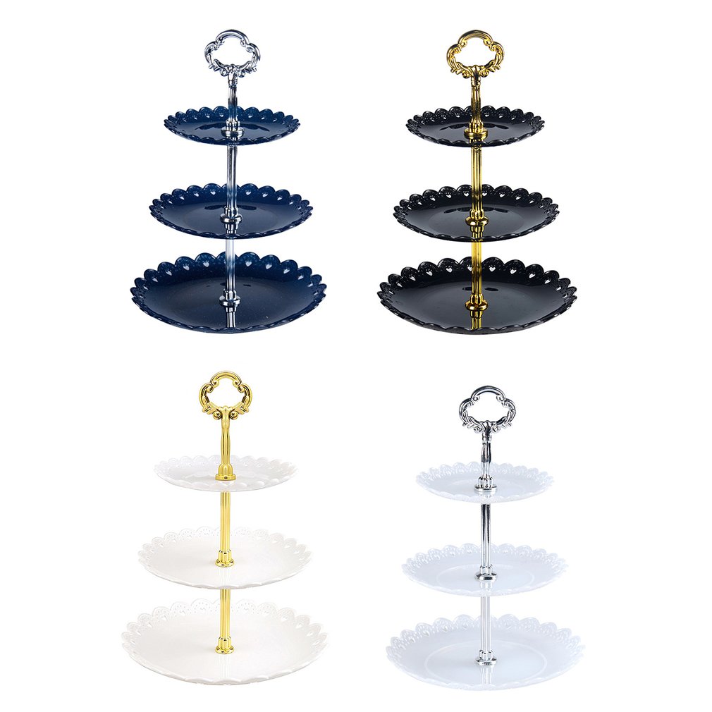3-Tier Tray Cake Tools Holiday Party Fruit Trays Dessert Candy Holder Cakes Stand Self Display Home Table Decoration Plastic Plates
3-Tier Tray Cake Tools Holiday Party Fruit Trays Dessert Candy Holder Cakes Stand Self Display Home Table Decoration Plastic Plates