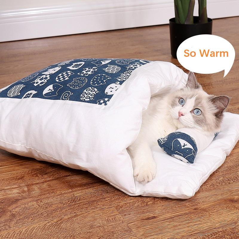 Japanese Style Cat Nest Sleeping Bag Enclosed And Removable Bed Pet For Small Dog In Common Use At All Seasons Beds & Furniture
Japanese Style Cat Nest Sleeping Bag Enclosed And Removable Bed Pet For Small Dog In Common Use At All Seasons Beds & Furniture