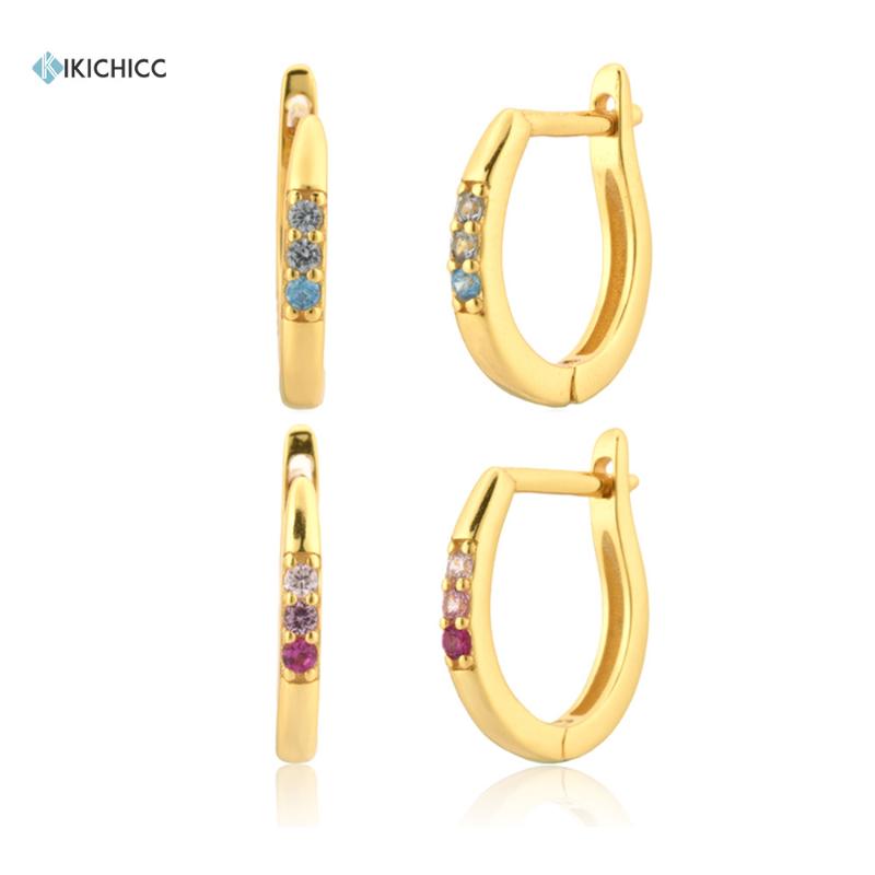 Hoop & Huggie KIKICHICC 925 Sterling Silver Gold Slim Three Color Level Huggies Piercing Hoops Loops Earring Blue Pink Colorful Women Gift
Hoop & Huggie KIKICHICC 925 Sterling Silver Gold Slim Three Color Level Huggies Piercing Hoops Loops Earring Blue Pink Colorful Women Gift