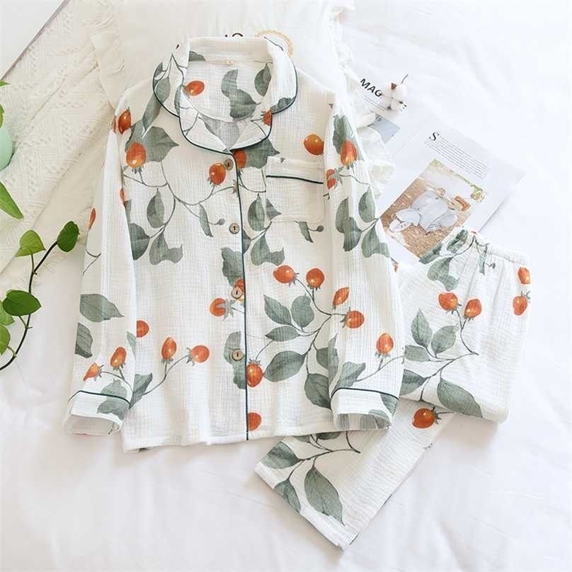 spring and autumn ladies pajamas 100% cotton long-sleeved home wear comfortable plus size summer thin sleepwear women 211109, White
spring and autumn ladies pajamas 100% cotton long-sleeved home wear comfortable plus size summer thin sleepwear women 211109, White