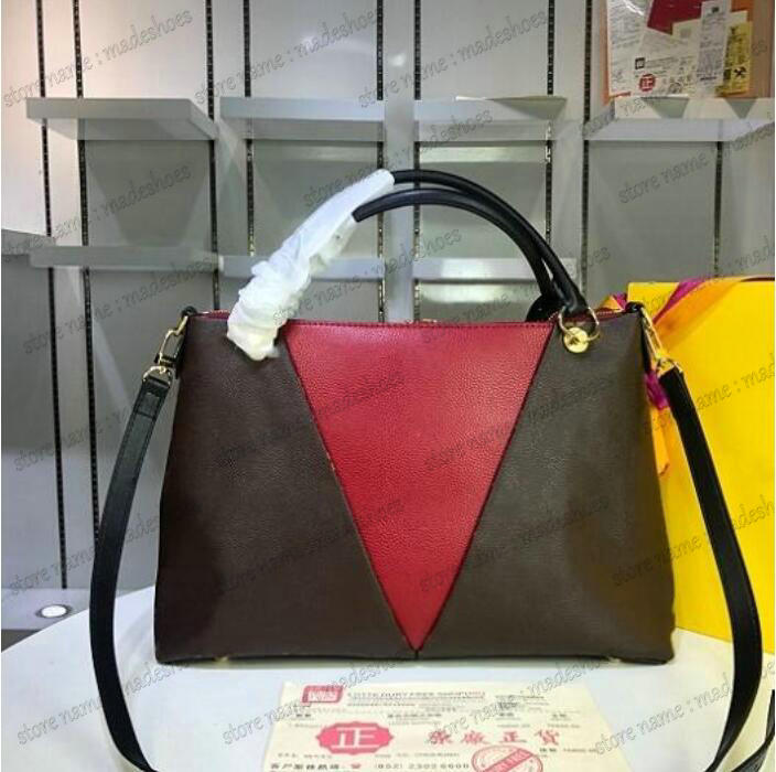 V TOTE MM BB Handle Bag Womens Designer Double Zip Closure Business Handbag Luxurys V shape Totes Crossbody Shoulder Bags Cerise Red M43957
V TOTE MM BB Handle Bag Womens Designer Double Zip Closure Business Handbag Luxurys V shape Totes Crossbody Shoulder Bags Cerise Red M43957
