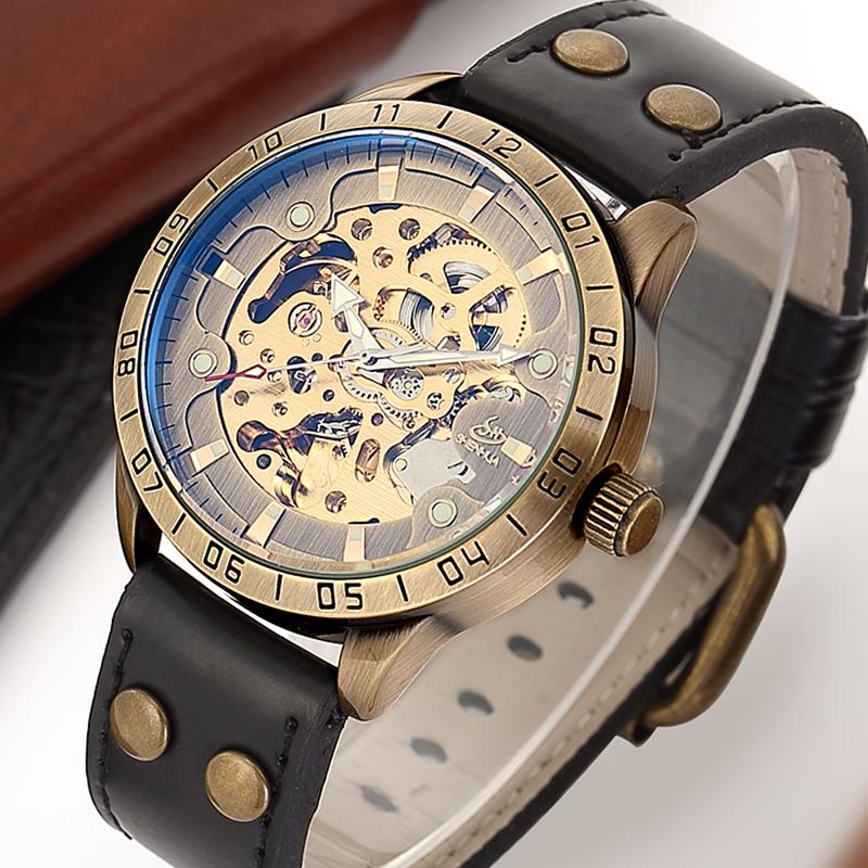 Wristwatches Men Automatic Mechanical Watch Mens Watches Skeleton Self Wind Roman Numbers Luminous Hands Transparent Dial Leather Wrist Cloc, Mechanical watch 3
Wristwatches Men Automatic Mechanical Watch Mens Watches Skeleton Self Wind Roman Numbers Luminous Hands Transparent Dial Leather Wrist Cloc, Mechanical watch 3