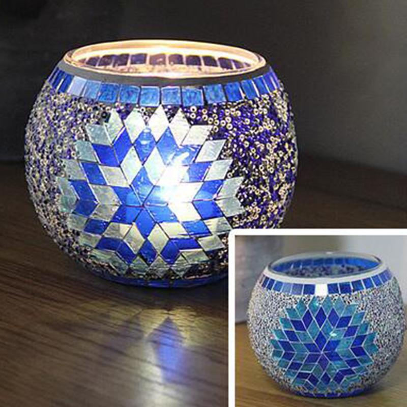 Candle Holders Holder Handmade Mosaic Romantic Candlelight Dinner Wedding Party Lamp Home Decoration Candelabra