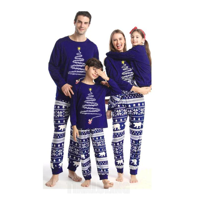 Christmas Dress Solid Color Elk Print Family Matching Pajamas Set, Parent-child Home Service, Blue
Christmas Dress Solid Color Elk Print Family Matching Pajamas Set, Parent-child Home Service, Blue