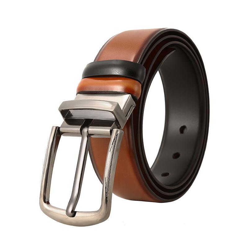 Belts Rotating Buckle Belt Double-Sided Usable Business Casual Trend Gentleman Male PU Rectangular Alloy Pin, Black;brown
Belts Rotating Buckle Belt Double-Sided Usable Business Casual Trend Gentleman Male PU Rectangular Alloy Pin, Black;brown