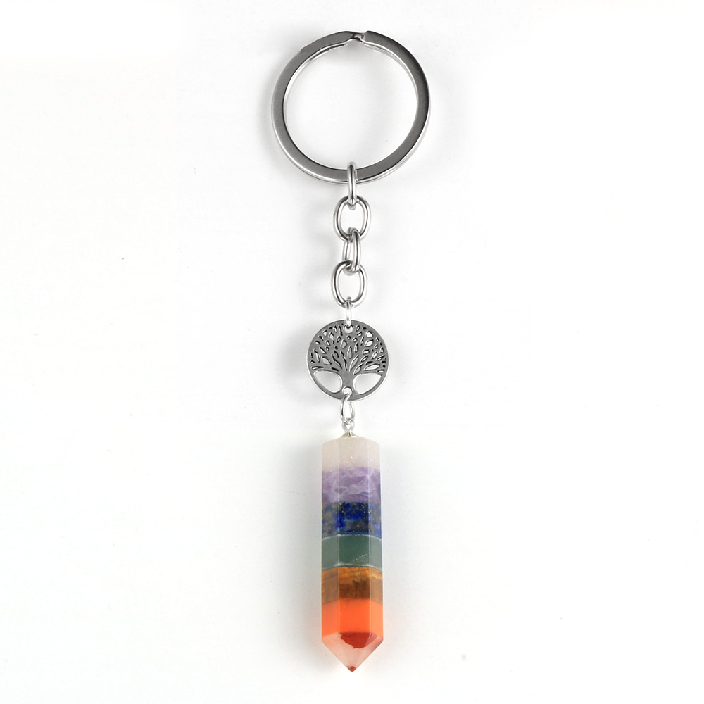 Natural Stone 7 Chakras Quartz Hexagonal Cone Keychain Arrow Tree of Life Buddha Keyring Key Chain Healing Reiki Yoga Jewelry
Natural Stone 7 Chakras Quartz Hexagonal Cone Keychain Arrow Tree of Life Buddha Keyring Key Chain Healing Reiki Yoga Jewelry