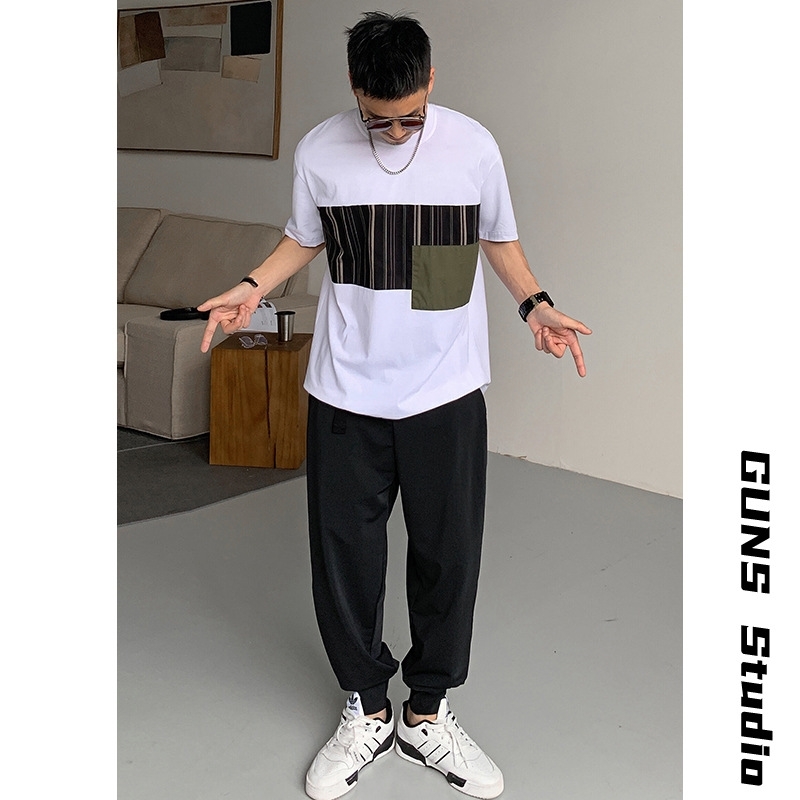 Bar uncle summer men's casual Leggings loose nine length ice silk breathable sports solid color pants trend, Black
Bar uncle summer men's casual Leggings loose nine length ice silk breathable sports solid color pants trend, Black