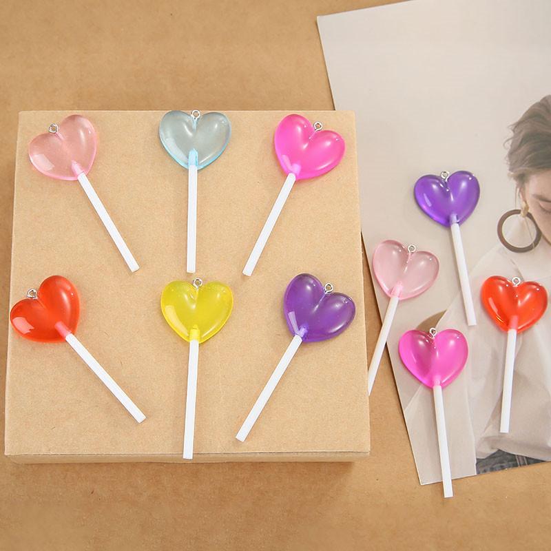 Charms YEYULIN 10pcs 71*29mm Multicolor Lollipop Charm Flatback Glitter Resin Candy Cabochons For Pendant Necklace Earrings DIY Making
Charms YEYULIN 10pcs 71*29mm Multicolor Lollipop Charm Flatback Glitter Resin Candy Cabochons For Pendant Necklace Earrings DIY Making