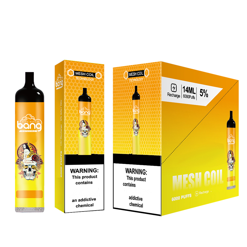 Bang XXL 6000 Puffs Bars Mesh Coil Disposable E cigarettes Vape Pen 14ml Pre-filled Pods Cartridge 850mAh Rechargeable Battery duo max pro
Bang XXL 6000 Puffs Bars Mesh Coil Disposable E cigarettes Vape Pen 14ml Pre-filled Pods Cartridge 850mAh Rechargeable Battery duo max pro