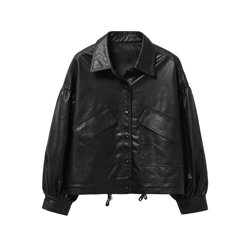 Women's Leather & Faux Streetwear Fashion Women Loose Lapel Short PU Jacket 2021 Spring Autumn Big Pocket Motorcycle Biker Jackets Female, Black
Women's Leather & Faux Streetwear Fashion Women Loose Lapel Short PU Jacket 2021 Spring Autumn Big Pocket Motorcycle Biker Jackets Female, Black