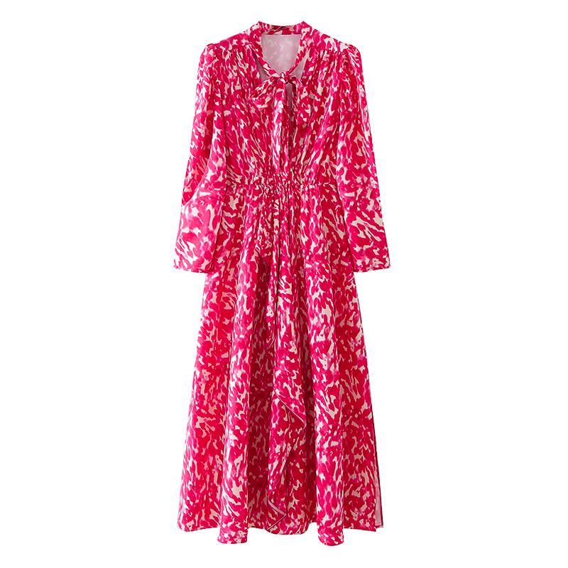 Casual Dresses YENKYE Fashion Women Lace Up Collar Party Long Dress Elegant Ladies Rose Red Print Sexy Slits A-line Autumn Maxi Vestido, As pic
Casual Dresses YENKYE Fashion Women Lace Up Collar Party Long Dress Elegant Ladies Rose Red Print Sexy Slits A-line Autumn Maxi Vestido, As pic