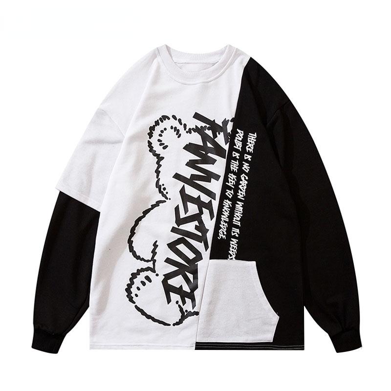 Men's Hoodies & Sweatshirts Hip Hop Graffiti Bear Print Punk Rock Gothic Pullover Streetwear Mens Harajuku Fashion Casual Tops, Black
Men's Hoodies & Sweatshirts Hip Hop Graffiti Bear Print Punk Rock Gothic Pullover Streetwear Mens Harajuku Fashion Casual Tops, Black