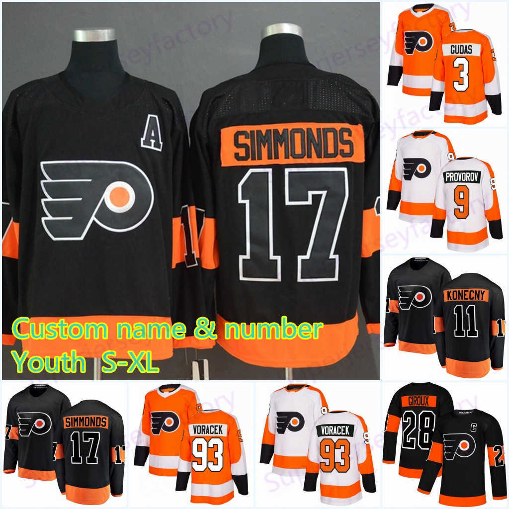 Youth 17 Wayne Simmonds Philadelphia Flyers Jerseys 93 Jakub Voracek 79 Carter Hart 87 Sidney Crosby 28 Claude Giroux hockey jersey, Black
Youth 17 Wayne Simmonds Philadelphia Flyers Jerseys 93 Jakub Voracek 79 Carter Hart 87 Sidney Crosby 28 Claude Giroux hockey jersey, Black