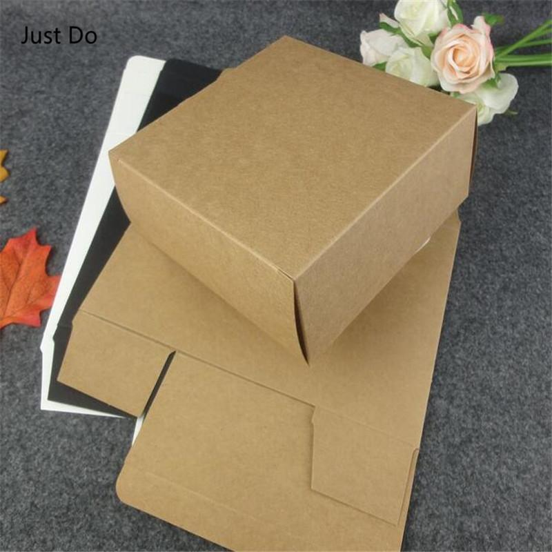 Gift Wrap 13x13x5.5cm Blank Kraft White Cardboard Box Paper Carton For Packaging,Large Packaging
