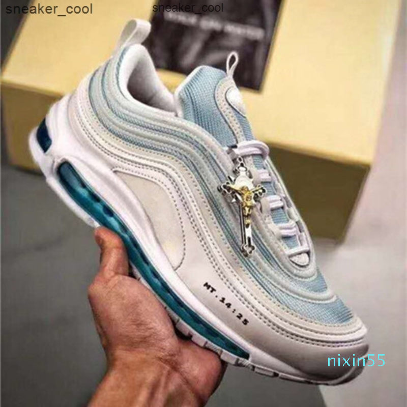 With Cross MSCHF INRI Jesus Running Shoes Men Women Black Silver Bullet Reflective Bred Red UNDFTD Olive Rainbow Metallic Sports sneakers, Color-7 
With Cross MSCHF INRI Jesus Running Shoes Men Women Black Silver Bullet Reflective Bred Red UNDFTD Olive Rainbow Metallic Sports sneakers, Color-7