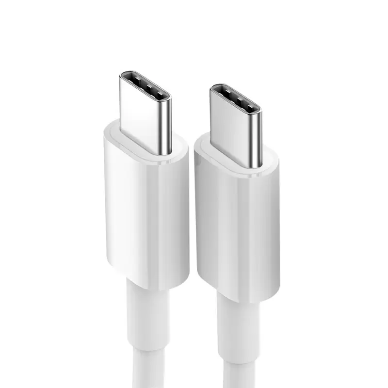 Type-C to C Cables High Speed charger cable Cord Compatible with PD USB-C Chargers Laptop Samsung Huawei Phones 1M/2M, White
Type-C to C Cables High Speed charger cable Cord Compatible with PD USB-C Chargers Laptop Samsung Huawei Phones 1M/2M, White